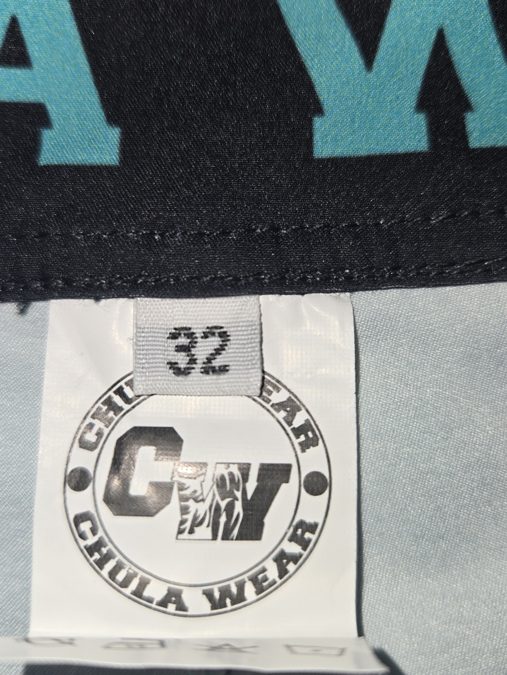 Chula Wear Aqua Blue Athletic Swim Shorts - Men 32 Waist - Picture 3 of 7